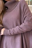 Beyond Terry Oversized Cowl Knit Fig Marl